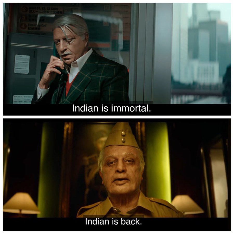 Legend is Back 😉🔥🔥 #Indian2

#ComebackIndian #KamalHaasan𓃵