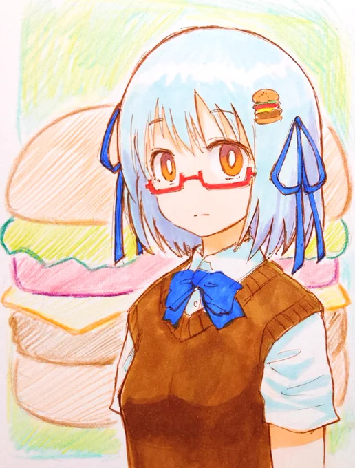 今日は文化の日でありマンガの日なので日本の食文化に革命をもたらしたハンバーガーと同じ名前の漫画家ハンバーガーちゃん再掲 #文化の日 #まんがの日