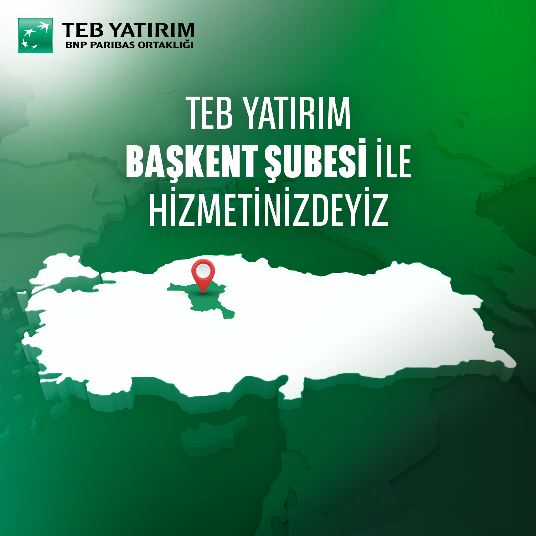 TEB Yatırım olarak Türkiye geneline yayılmış şube sayımızı artırıyor, Ankara’daki hizmet ağımızı genişletiyoruz. Başkent şubemiz hizmetinize açılmıştır.