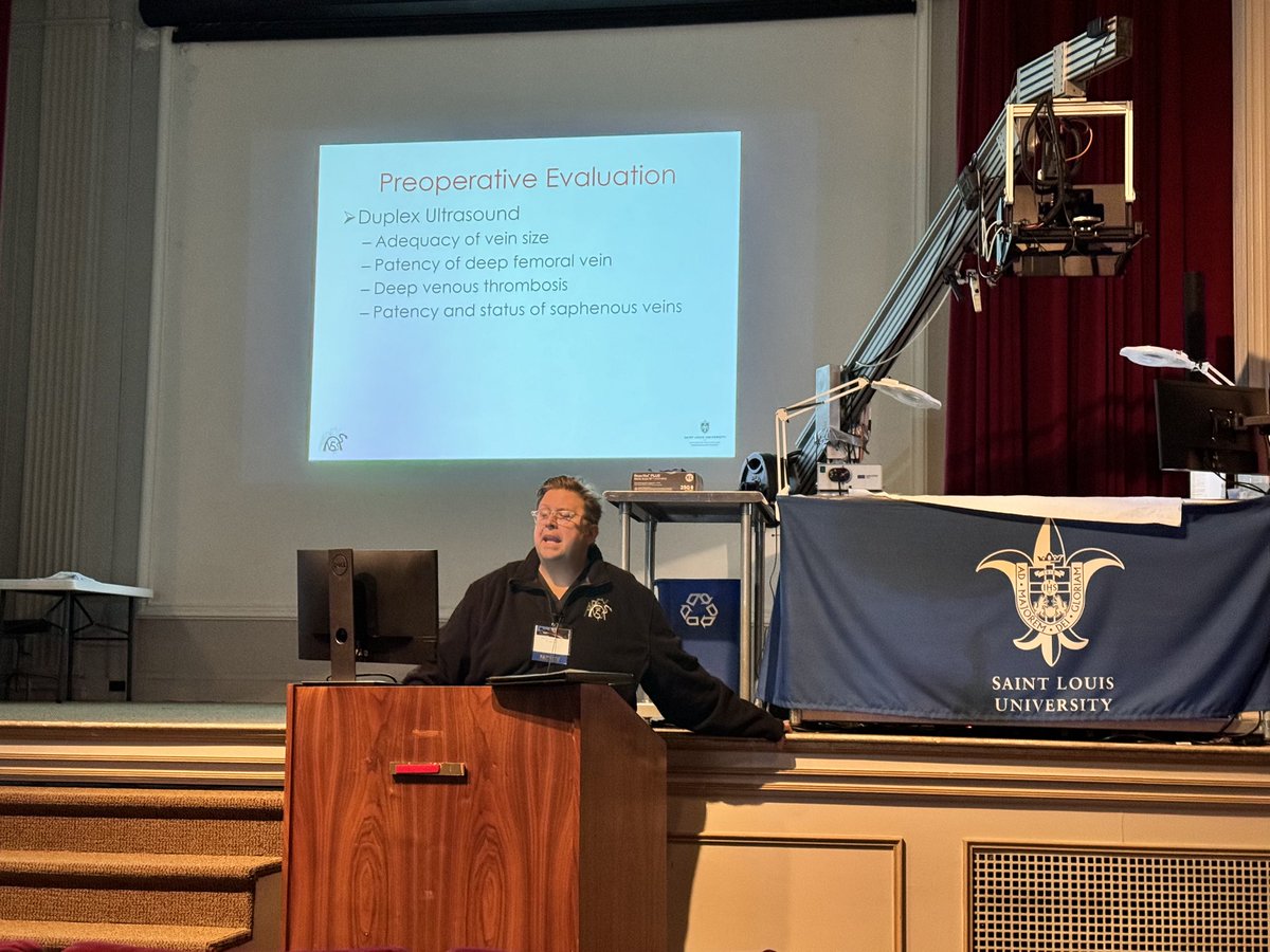 FA_VascularMD's tweet photo. The #APEX23 course director @mattsmeds,  presenting exposure of femoral veins. https://t.co/4baeign74Q