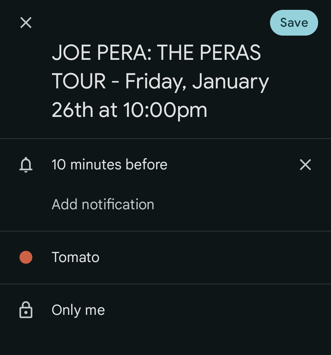 Gus7v's tweet photo. @JosephPera great color selection available for events in my Google calendar https://t.co/PTaBPQmNSK