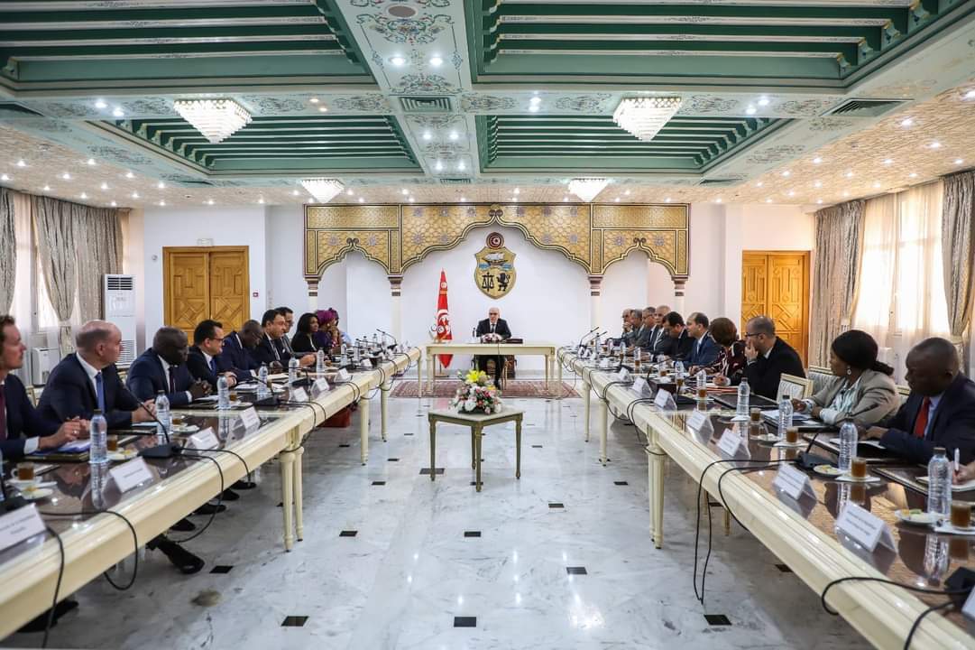 Lors de ma rencontre avec les Ambassadeurs de pays francophones accrédités en🇹🇳, j'ai souligné les résultats du #Sommet_de_la_Francophonie_de_Djerba et les préparatifs de la Conférence Ministérielle de la Francophonie (Yaoundé, 4-5 nov. 2023), sous présidence 🇹🇳.