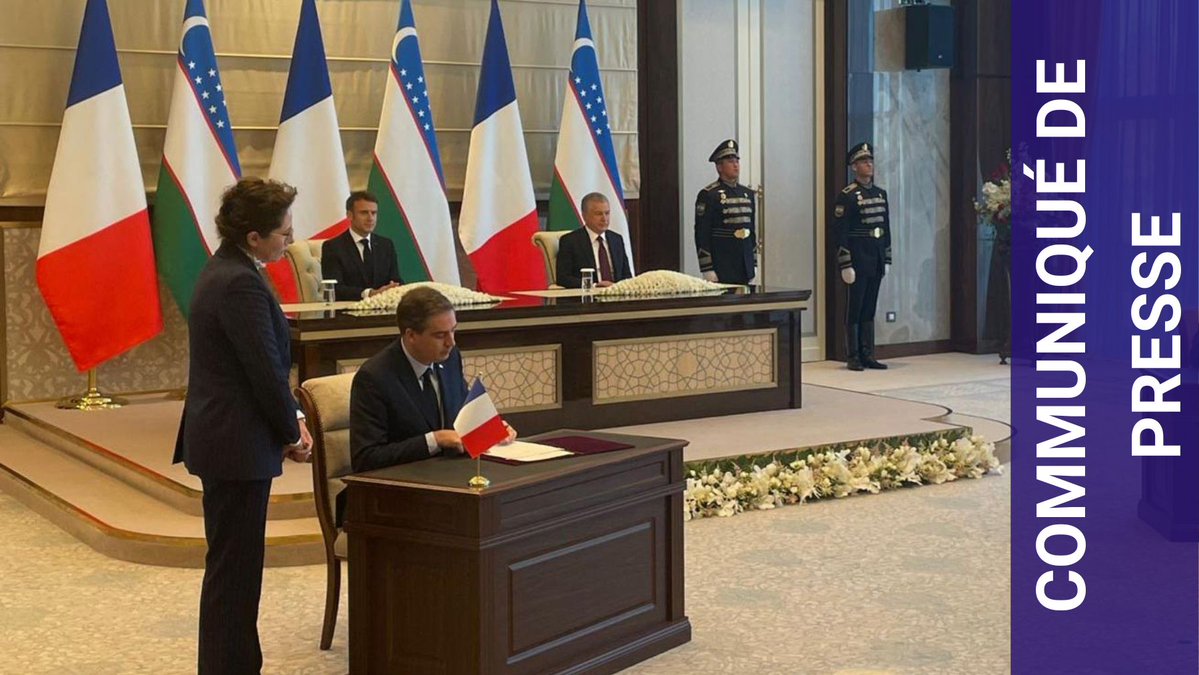 #Ouzbékistan - Nouveaux accords de coopération! 

Dès jeudi, nous avons lancé deux nouveaux projets en faveur de l’économie verte et de l’entrepreneuriat féminin. Au total, nous avons déja investi plus de 1,4 milliard d’euros en 🇺🇿.

🔎 À lire ici : bit.ly/3SsQLdw