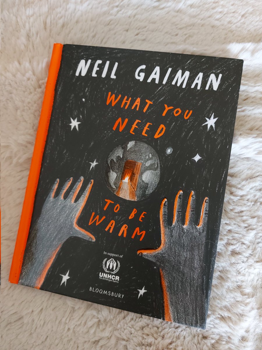 It's finally here and I'm looking forward to reading it. #whatyouneedtobewarm by @neilhimself