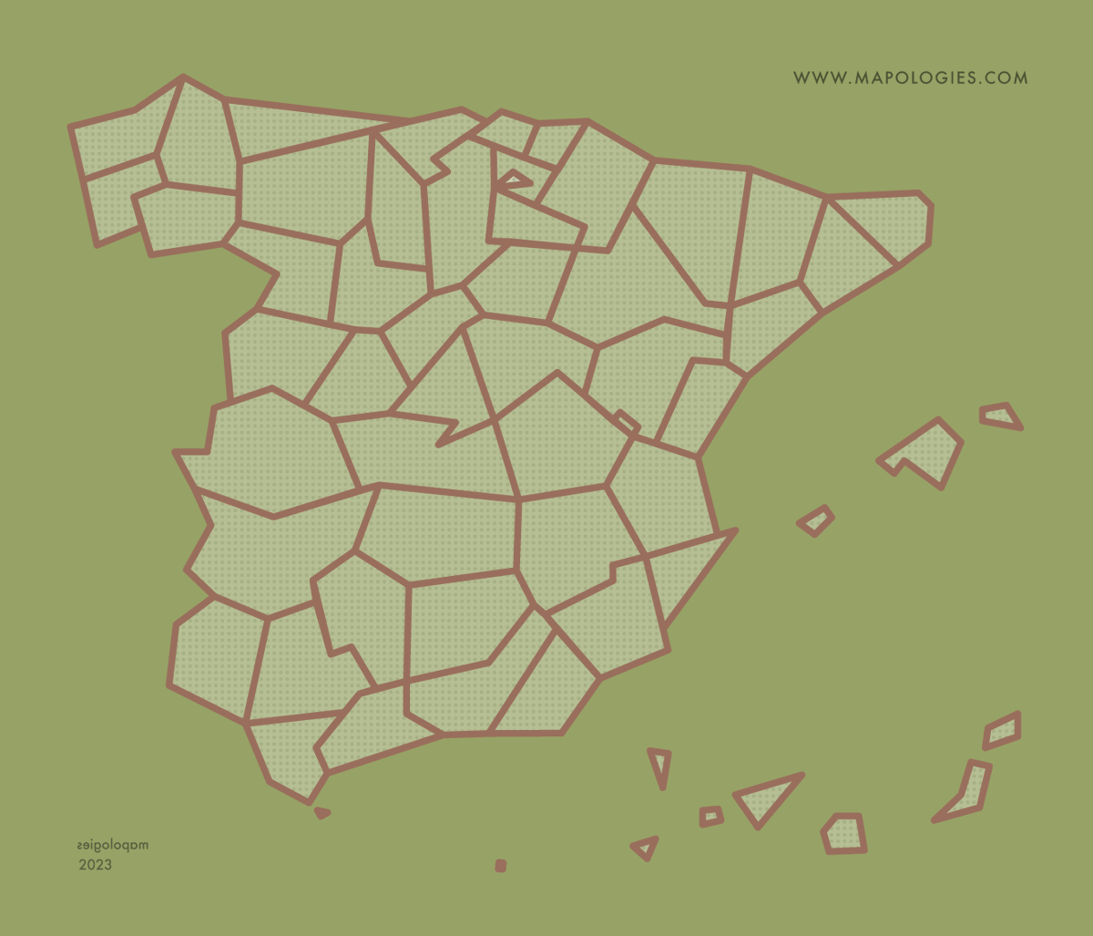 Mapologies_com's tweet image. Day 3⃣ map 📷 #3 of #30DayMapChallenge "España poligonera"  #Polygons

mapologies.com 

#30dayMapChallenge #30MapChallenge #MapChallenge #mapologies #map #geography #polygon #geometry #mapa #spain #españa