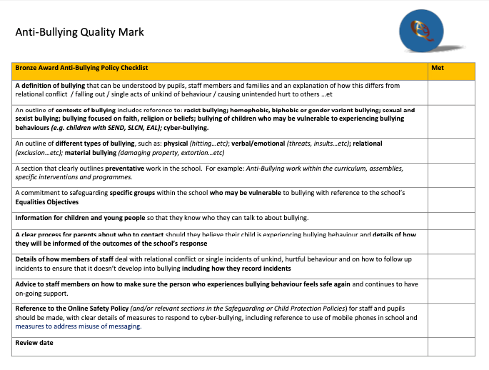 Anti-Bullying Quality Mark-UK tweet media