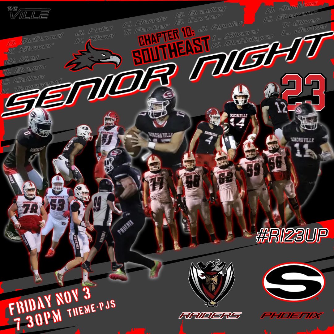 #PhoenixNation it’s time to #RI23UP one last time at The Furnace for these Seniors! 
Chapter 10 - Southeast ⚔️ 
🏟️ - The Furnace 🔥
🕰️ - 7:30 Kickoff (SR recognition pre game) 
🎟️- <a href="/GoFanHS/">GoFan</a> gofan.co/event/1039782?…