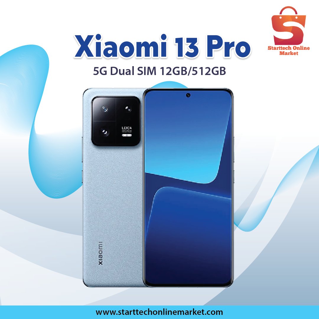 StarttechM's tweet image. 📱 Upgrade your tech game with the Xiaomi 13 Pro 5G! 🔥 Experience lightning-fast speed with Dual SIM and 12GB/512GB storage. Shop now at starttechonlinemarket.com and stay connected in style! 🚀

#Xiaomi13Pro #TechUpgrade #OnlineShopping #Xiaomi13Pro #TechUpgrade #OnlineShopping