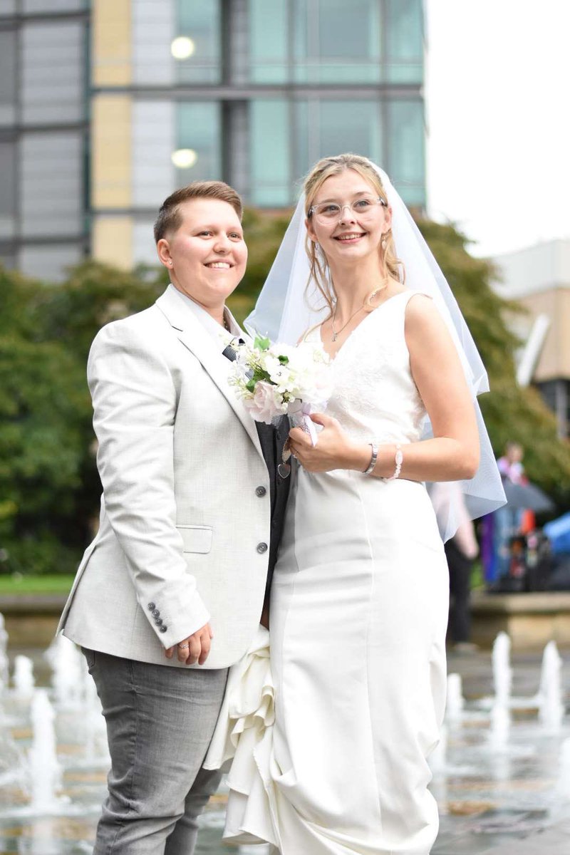 CMW_JUL's tweet photo. Still can’t believe I’m a WIFE! 💍💒🧡 @molly_wilcock https://t.co/J3XmPWvrAA