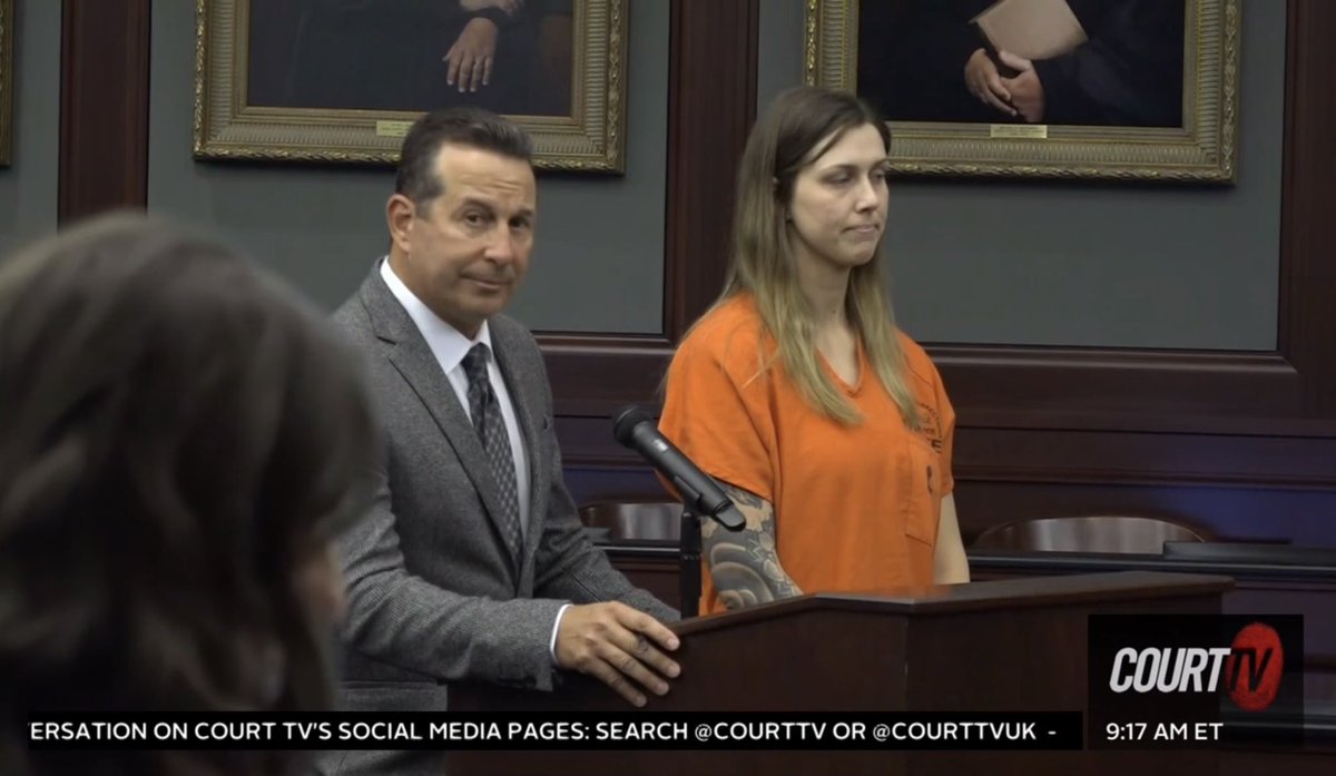 MattJohnsonNEWS's tweet photo. 🚨#Breaking: Shanna Gardner’s new attorney, Jose Baez, enters not guilty plea on her behalf. Gardner is charged in the murder-for-hire plot to kill ex-husband Jared Bridegan 

@CourtTV @CourtTVUK https://t.co/HfMOcCXDoi