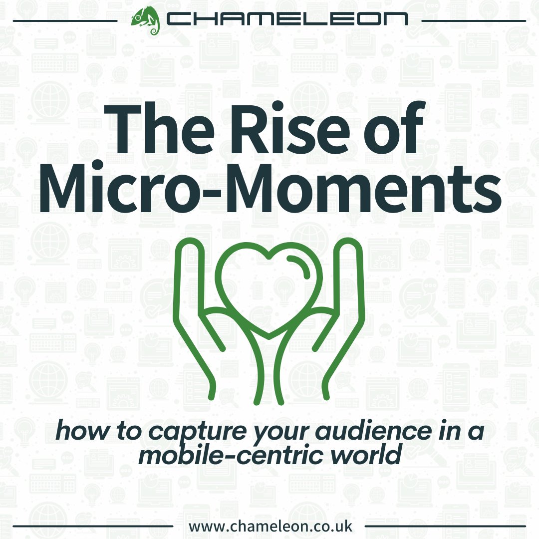 chameleonweb's tweet photo. Quick answers and instant gratification are the new norm 💡
It's more than a trend; it's a necessity for businesses.
Discover how Google defined micro-moments in our latest blog ➡️ https://t.co/KraEhRXDK5
#mobilemarketing #marketing #seo #optimisation #mobileoptimisation https://t.co/pW4gTvZRQH
