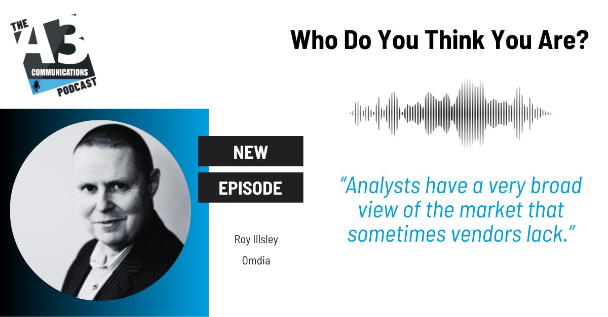 A3Comms's tweet photo. ‘Analysts have a very broad view of the market that sometimes vendors lack’ - industry analyst Roy Illsley @royillsley shares his top tips for technology vendors on the #A3podcast LISTEN NOW https://t.co/8UgsDHqFxt #StoragePRSpecialists #GetThePower #DataStorage https://t.co/69RYqyCBvO