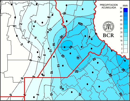 BCRmercados's tweet photo. 🌧️#BCRGEA | 🌧️ Datos de lluvias acumuladas de las últimas 24 horas (registradas hasta las 8 am del 3/11/23):
-Godeken: 30 mm
-Baradero: 28 mm
-Ramallo: 24 mm
-Alvarez: 22 mm
-Bigand: 22 mm
-Santa Teresa:22 mm
-Junín: 20 mm
-Rosario: 20 mm
https://t.co/qHZ06oRDYC https://t.co/OmjdORjLdd