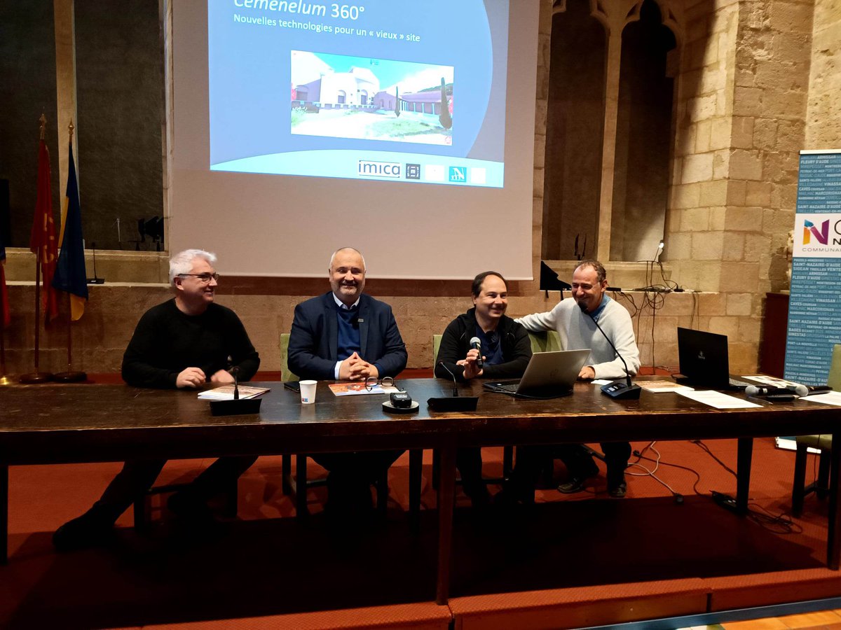 Culture scientifique.
Rencontres professionnelles des RAN (Rencontres d'Archéologie de la Narbonnaise) : 
'Archéologie et nouvelles technologies'.
Présentation de 'Cemenelum 360, nouvelles technologies pour un 'vieux' site'.
#culturescientifique