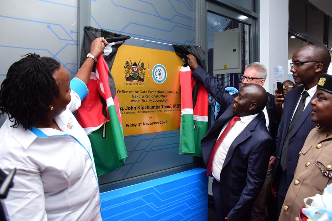 tanuijohn's tweet photo. In this age of rapid technological advancement, the protection of personal data is more crucial than ever. As we embrace the benefits of the digital revolution, it's imperative to ensure the responsible and ethical handling of personal data.

We invite all stakeholders in Nakuru Region to collaborate with Office of the Data Protection Commissioner @ODPC_KE to ensure compliance and acquaint themselves with their data rights. Government entities, businesses, non-profits, and individuals, let's unite to establish a robust data protection system that safeguards our citizens' privacy.

Today, we officially opened the Nakuru Regional Office of the Data Protection Commissioner - Nakuru Regional Offices, which will serve as a hub for data protection services in the greater Nakuru region, providing guidance and support to organizations and individuals in adhering to data protection laws.

During the launch, we had  the presence of Data Commissioner @ikassait , Nakuru County Commissioner Loyford Kibaara, Nakuru Deputy Governor Hon. @HonDavidKones , @Kenyayearbook  Editorial Board Ceo Ms.Susan Nairotore, @KEPSA_KENYA  Board Chair Mr. @benliquidkenya , Director of Information Mr. Joseph Kipkoech, and other distinguished government officials.
#OdpcinNakuru 
#dataprotection