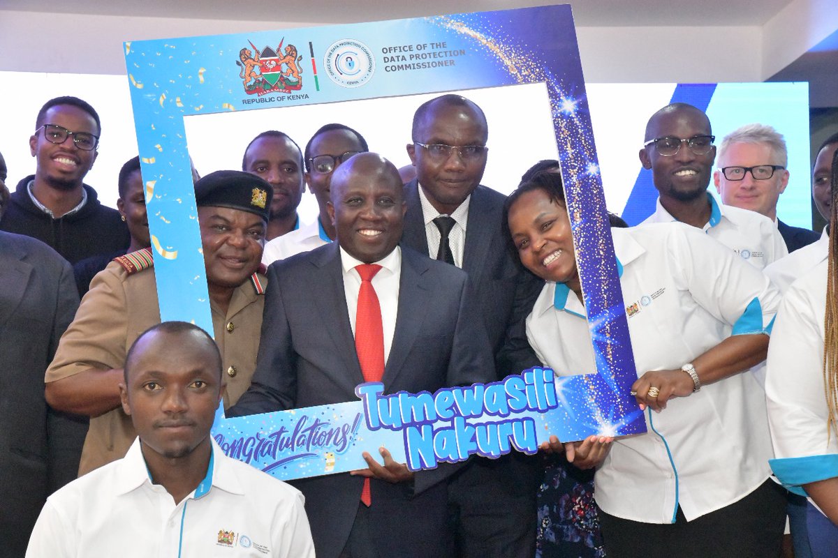 tanuijohn's tweet photo. In this age of rapid technological advancement, the protection of personal data is more crucial than ever. As we embrace the benefits of the digital revolution, it's imperative to ensure the responsible and ethical handling of personal data.

We invite all stakeholders in Nakuru Region to collaborate with Office of the Data Protection Commissioner @ODPC_KE to ensure compliance and acquaint themselves with their data rights. Government entities, businesses, non-profits, and individuals, let's unite to establish a robust data protection system that safeguards our citizens' privacy.

Today, we officially opened the Nakuru Regional Office of the Data Protection Commissioner - Nakuru Regional Offices, which will serve as a hub for data protection services in the greater Nakuru region, providing guidance and support to organizations and individuals in adhering to data protection laws.

During the launch, we had  the presence of Data Commissioner @ikassait , Nakuru County Commissioner Loyford Kibaara, Nakuru Deputy Governor Hon. @HonDavidKones , @Kenyayearbook  Editorial Board Ceo Ms.Susan Nairotore, @KEPSA_KENYA  Board Chair Mr. @benliquidkenya , Director of Information Mr. Joseph Kipkoech, and other distinguished government officials.
#OdpcinNakuru 
#dataprotection