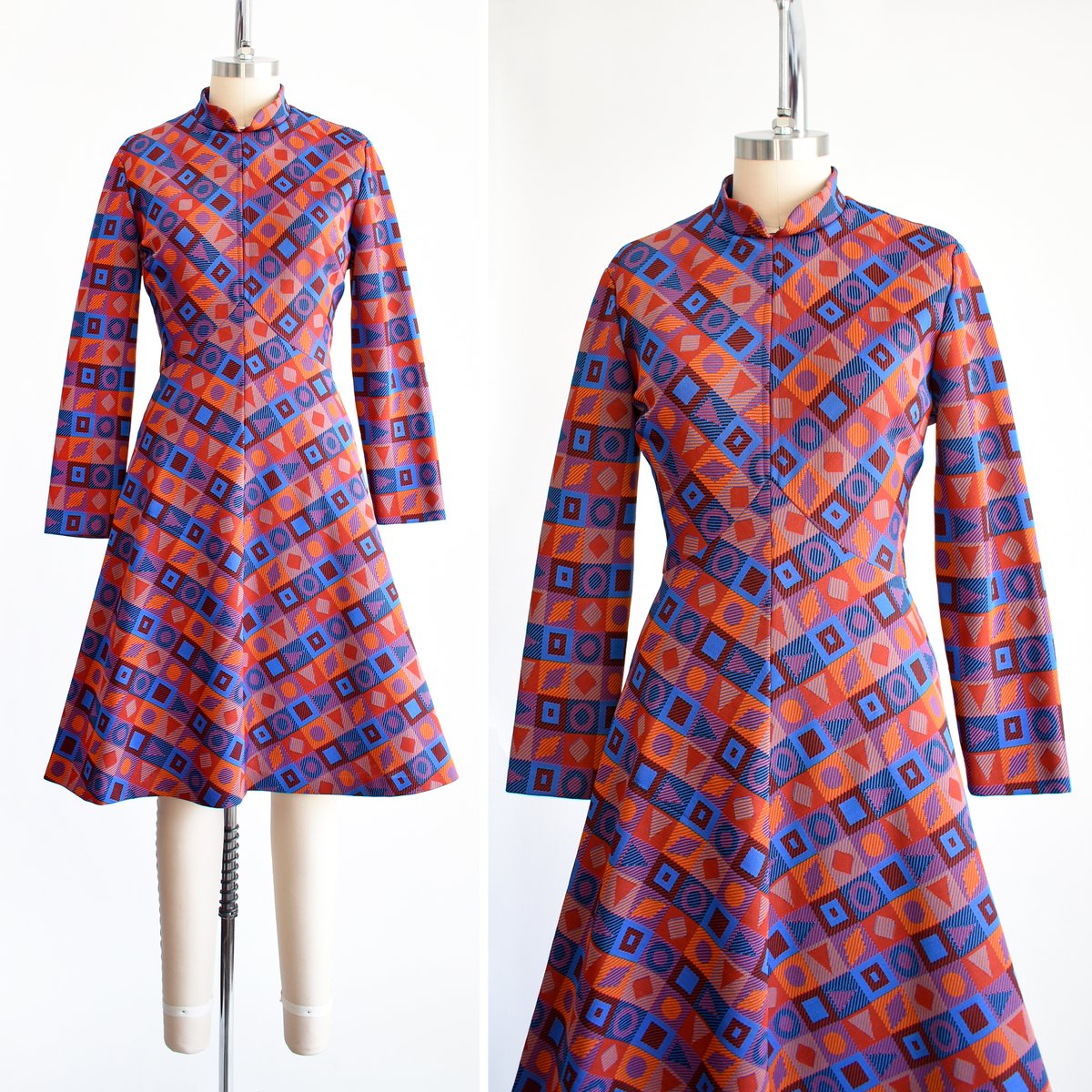 RustBeltThreads's tweet image. Newly listed: vintage 70s geometric mod knit dress ✨ rustbeltthreads.com/products/vinta…