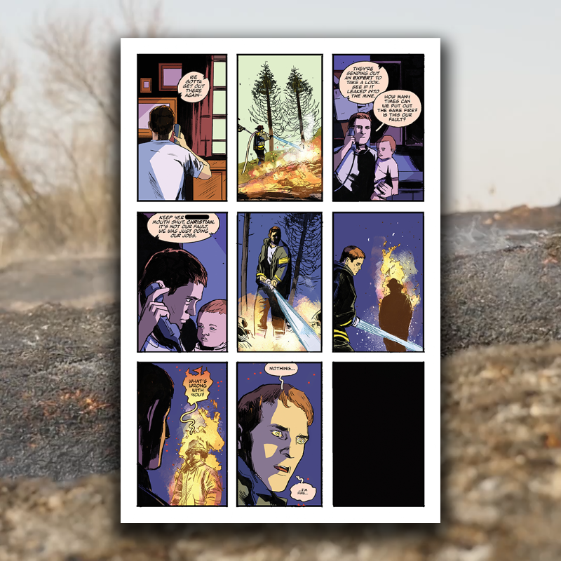 boomstudios's tweet photo. Here's your first look of 𝙎𝙇𝙊𝙒 𝘽𝙐𝙍𝙉 #2, the sizzling crime story from writer @olliemasters, artist @PierL_Minotti, colorist @AlexSant88, and letterer @HassanOE! FOC'ing THIS WEEKEND and blazing into comic book shops November 29th!

DIAMOND CODE: SEP230099