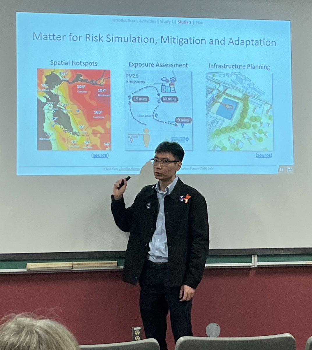 Intriguing seminar by @Chao_Fan__ on air quality sensor networks. @ClemsonCECAS