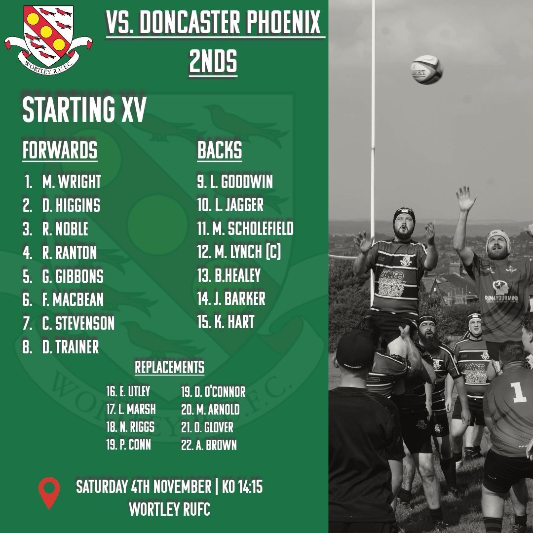 🏉Join us for n explosive game tomorrow as Wortley Warriors take on Doncaster Phoenix 2nd’s! Kick-off is at 2.15pm and we promise the action will be as exciting as the fireworks 🎇🎆🧨