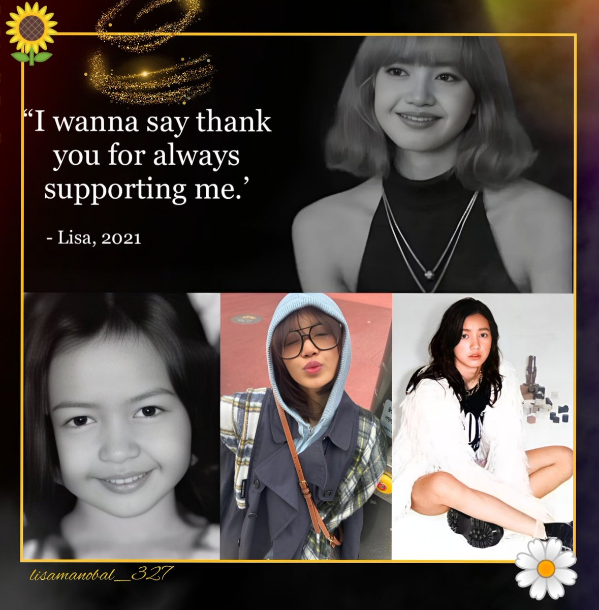 Remember what #LISA quote says on the end scene speech of #BlackpinkTheMovie

'I wanna say thank you for always supporting me'
➖#LISA (2021)

this shows how greatful #LALISA to her dedicated fans, so this is a quick reminder of words from her that i will kept always as a fan.💛