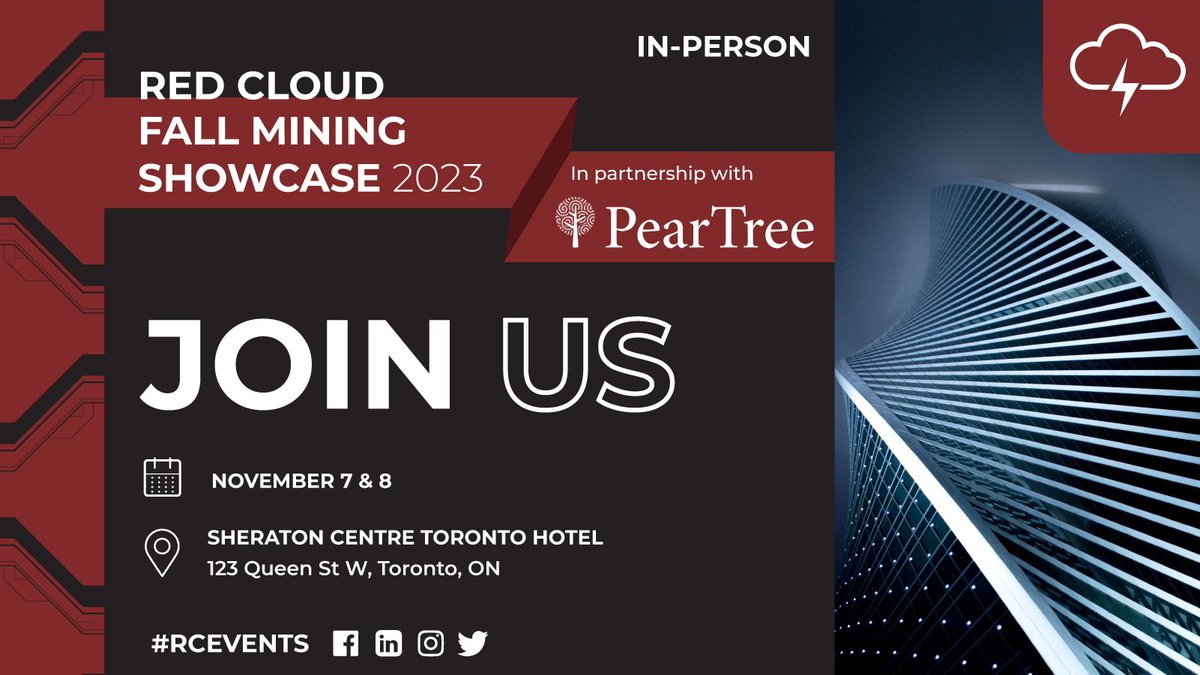 MidexLtd's tweet photo. Join CEO, David Jamieson, on Nov. 8 at 2:40pm for @RedCloudFS' Fall Mining Showcase. He will be discussing all of the latest updates, 2023 #exploration work, recent news and more!

Register: https://t.co/txJqEmKmgc

#RCEvents #Mining #Lithium #BatteryMetals #EVs #LithiumMiners https://t.co/Ii7DEe5oUS