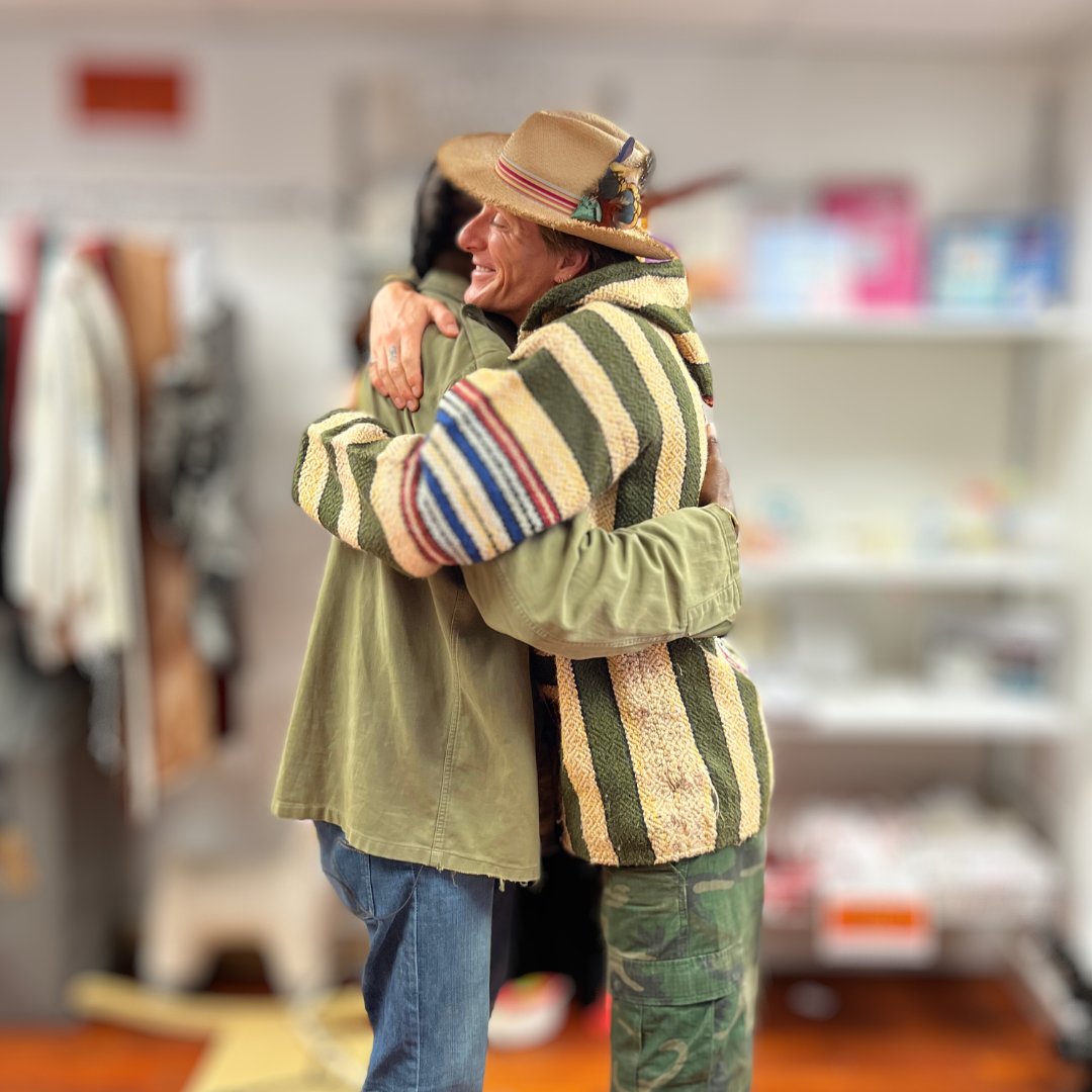 While on the shoot for Leeward's film, our director, Scott Wimsett commented that he particularly liked his knitted hoodie. Such is his generosity, Leeward turned to Scott and said he would like him to have it ❤️ faracharity.org/we-are-fara-fa…  #WeAreFARAfamily #FARAcharityShops