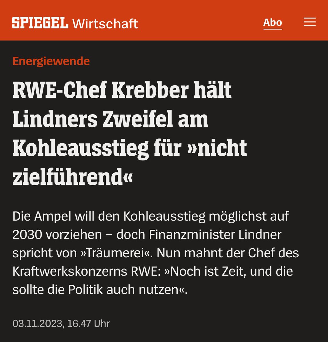 Die linksradikalen Klima-Aktivisten von RWE sind der Meinung, dass <a href="/c_lindner/">Christian Lindner</a> den Kohleausstieg nicht verschleppen soll.