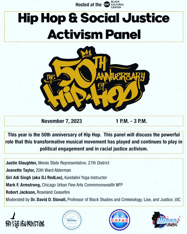 Friday Nov. 7th,  join me at the University of Illinois Black Cultural Center with this esteemed panel of guests.  I’ll be discussing the role of emotive response as it pertains to pervasive violent criminal behavior in a traditionally systemic abusive environment.