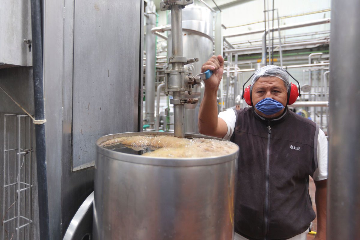 LecheBienestar's tweet photo. El tratamiento a altas temperaturas que se utiliza en la producción de #LecheUHT elimina todos los microorganismos. Luego, el lácteo se coloca en un envase aséptico que la protege del ingreso de cualquier microorganismo, haciéndola segura durante meses. https://t.co/EU0XVocuG8