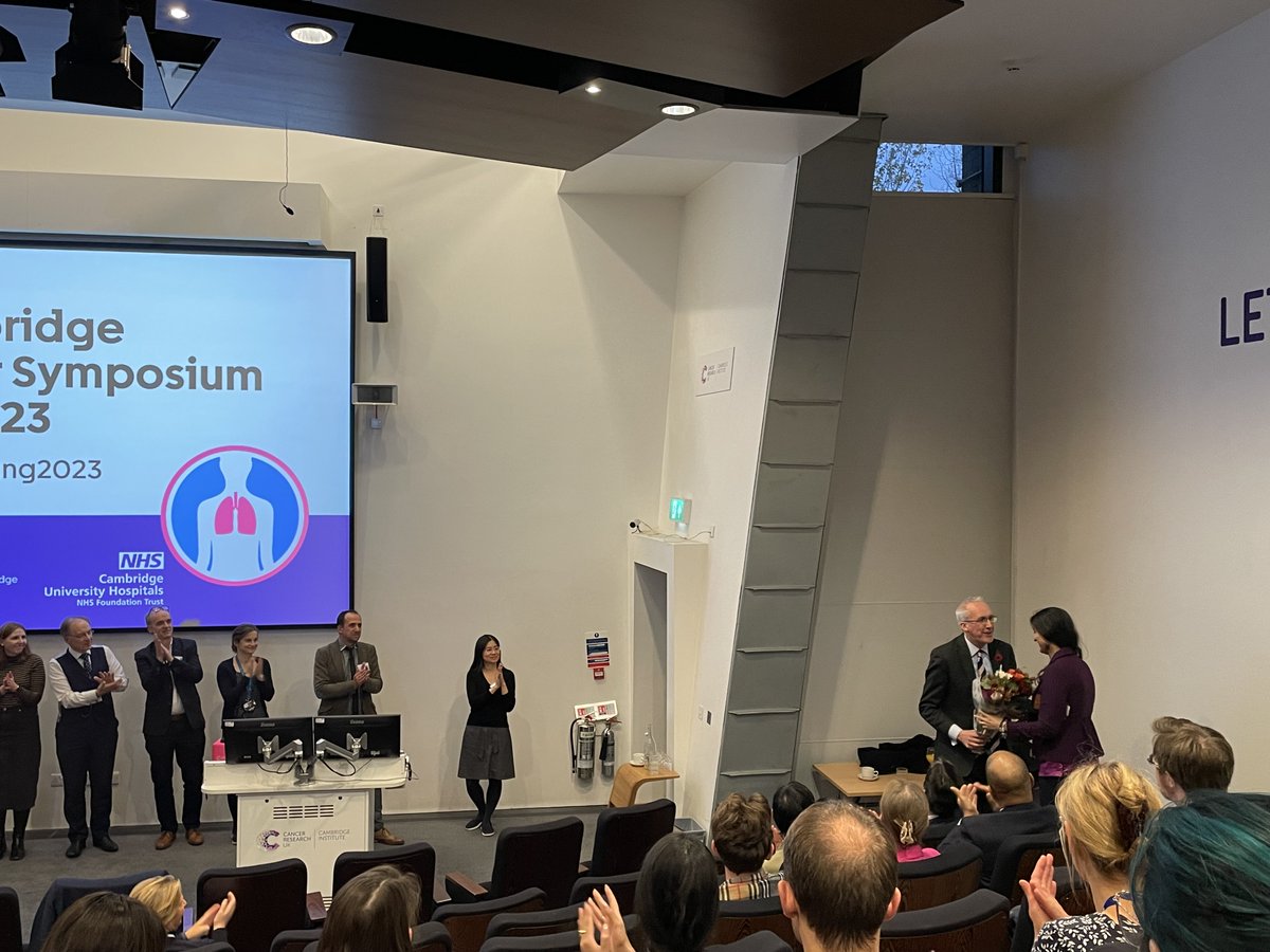 A great day at #camlung2023 today! Thank you to the programme leads and steering committee for arranging such excellent speakers! Special thanks to @CRUKCamThoracic programme manager Archana for amazing organisation 👏 supported by her fellow @CRUKCamCentre PMs!