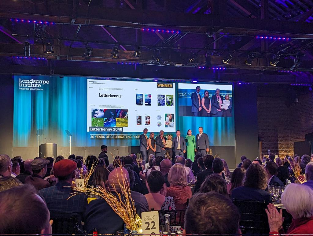 ThePaulHogarthCo (@paulhogarthco) on Twitter photo We won! Fantastic news tonight for Letterkenny 2040 with <a href="/DonegalRegen/">Donegal Regeneration Team</a> - "Excellence in Masterplanning and Urban Design". #LIAwards2023 We won! Fantastic news tonight for Letterkenny 2040 with <a href="/DonegalRegen/">Donegal Regeneration Team</a> - "Excellence in Masterplanning and Urban Design". #LIAwards2023