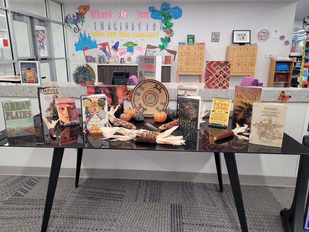 NRodriguez_LMS (@nrodriguez_lms) on Twitter photo November is a month when we take the opportunity to honor all of the indigenous peoples of the Americas. We have done our best to include a respectful display. #NativeAmericanHeritageMonth
<a href="/MSaenz_LMS/">Michelle Saenz</a>
<a href="/Sparks_Interest/">Marcy Sparks</a>
<a href="/PFranco_SHS/">Patricia M Franco</a>
<a href="/Socorro_HS1/">Ignacio Estorga, Ed.D</a> November is a month when we take the opportunity to honor all of the indigenous peoples of the Americas. We have done our best to include a respectful display. #NativeAmericanHeritageMonth
<a href="/MSaenz_LMS/">Michelle Saenz</a>
<a href="/Sparks_Interest/">Marcy Sparks</a>
<a href="/PFranco_SHS/">Patricia M Franco</a>
<a href="/Socorro_HS1/">Ignacio Estorga, Ed.D</a>