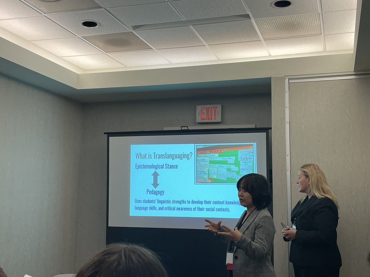 Great presentation on Science of Reading instruction and translanguaging for multilingual students at NYS TESOL conference in Albany. #NYSTESOL