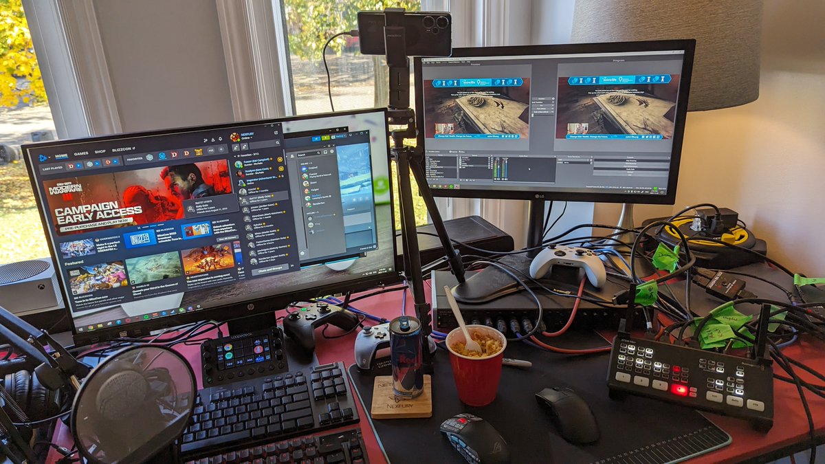 mbkeith's tweet photo. This is what it takes to run an 8 player @ExtraLife4Kids stream! Also we are still going strong
https://t.co/VxHRdZaoDe https://t.co/nWfeMZfVfQ
