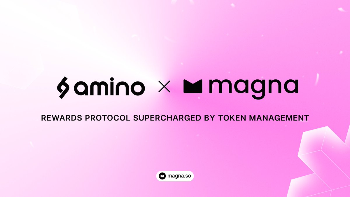 Congrats <a href="/aminorewards/">Amino AI</a> on the successful launch of $AMO this week!

We're thrilled to have partnered with the Amino team for their stakeholder token vesting. 500+ claims on Magna within 4 hours of launch 🔥