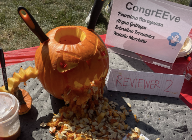 CongreveLab (@congrevelab) on Twitter photo 3rd place Halloween pumpkin carving!
Dreaded reviewer 2!!! Classic and spooky (the vomit even bubbled at one point).
@pournimanaraya1 <a href="/ArynnOGallegos/">Arynn O. Gallegos</a> <a href="/CbasFernandez21/">Sebastian Fernández</a> <a href="/ManchenHu/">Manchen Hu</a> <a href="/nataliamrrtt/">Natalia Murrietta</a> 3rd place Halloween pumpkin carving!
Dreaded reviewer 2!!! Classic and spooky (the vomit even bubbled at one point).
@pournimanaraya1 <a href="/ArynnOGallegos/">Arynn O. Gallegos</a> <a href="/CbasFernandez21/">Sebastian Fernández</a> <a href="/ManchenHu/">Manchen Hu</a> <a href="/nataliamrrtt/">Natalia Murrietta</a>