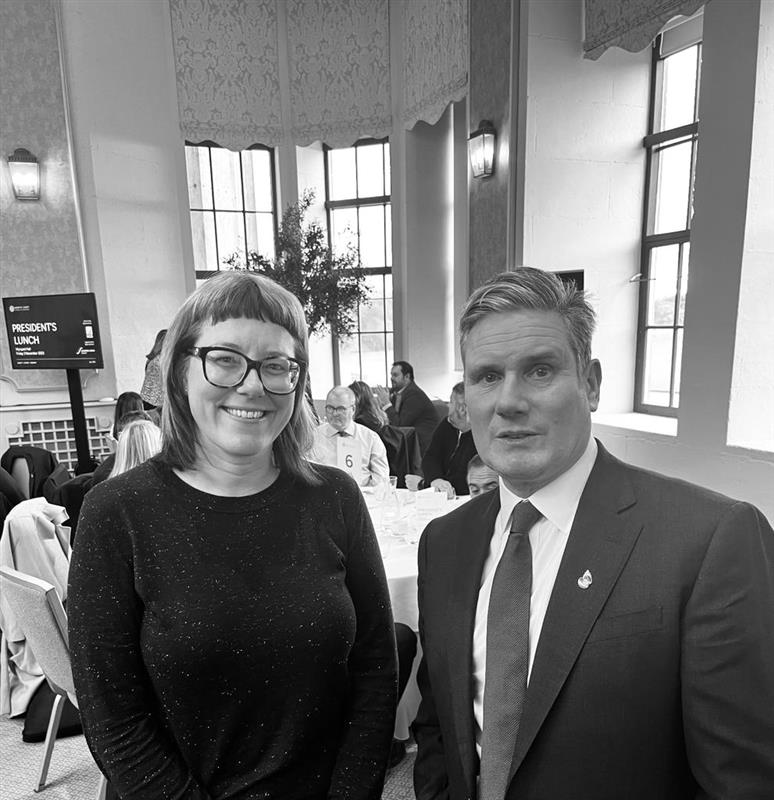 Delighted to join the <a href="/nechamber/">The Chamber</a>'s President's Lunch today. Great to hear from <a href="/Keir_Starmer/">Keir Starmer</a> about <a href="/UKLabour/">The Labour Party</a>'s plans to energise businesses in the North East. Cracking lunch as well!