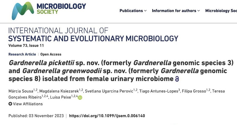 Very happy to announce my first PhD publication as 1st author! 🧬
Newly discovered strains challenge our understanding of the genus Gardnerella! 
Congratulations to all authors! 🥳