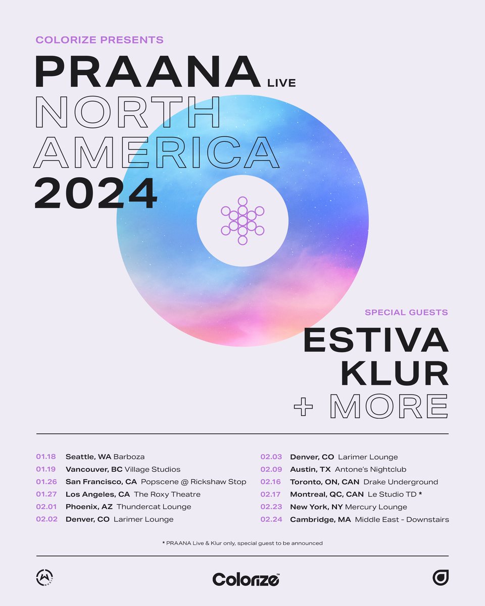 Excited to finally announce that I’m coming to US And Canada!. Together with @praanamusic and @estivamusic. We’re going on a Tour in January. Let me know if you’re coming to party with us 🥳Tickets on sale now: colorizemusic.enhncd.co/northamerica24