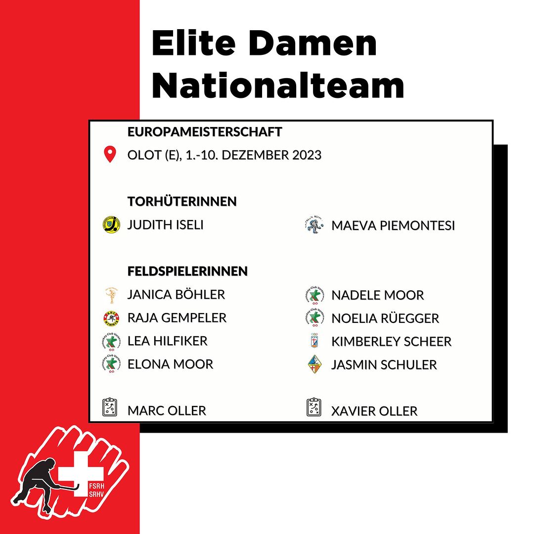 marcollergarcia's tweet photo. 🏑🇨🇭L'Equip Nacional Femení de Suïssa per el Campionat d'Europa 2023 d'Olot

➡️Més info a https://t.co/TP6eFhnXUQ

#rollhockey #rinkhockey #srhv #fsrh #damen #swissskate https://t.co/64IJoKo28S