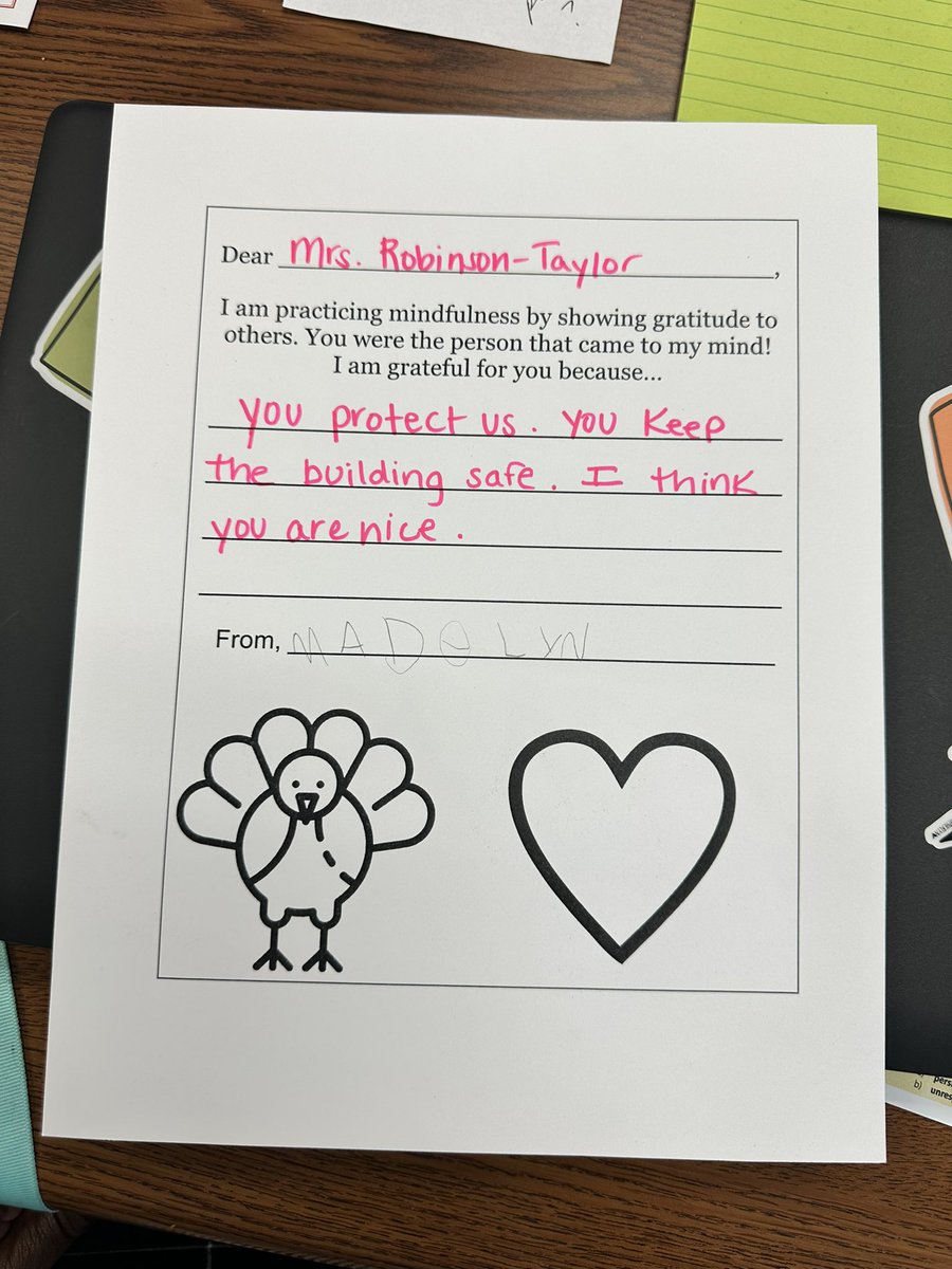 ORobinsonTaylor's tweet photo. I ABSOLUTELY LOVE my students. I received this today as a part of our mindfulness challenge, and I really needed it. Their voice matters to me ♥️ #mymightymightymightymustangs #weareOne #sociallyemotionallyandAcademicallysafe #ihearyouiseeyou https://t.co/jVK1vZYcpa