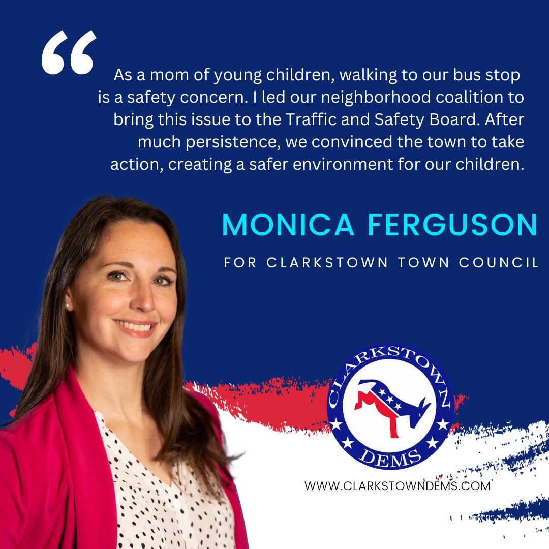 I’ll fight for safety in all of Clarkstown the way I did for the neighbors on my street. Link to learn more! ferguson4clarkstown.com #ward1 #fergusonforClarkstown #NewCity #Clarkstown #monicafortowncouncil #ward1 #fergusonforClarkstown #NewCity #Clarkstown #monicafortowncouncil