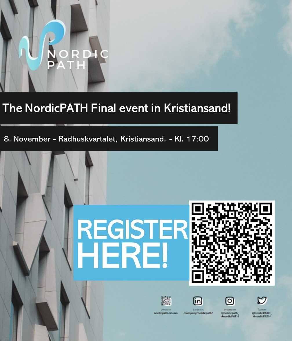 Our final event in Kristiansand 🇳🇴 is happening next week! Join us on the 8th of November (17.00) at Rådhukvartalet🏛️ for a presentation and discussion of the project results. Sign up here:  forms.office.com/e/bQxyVKtMaW