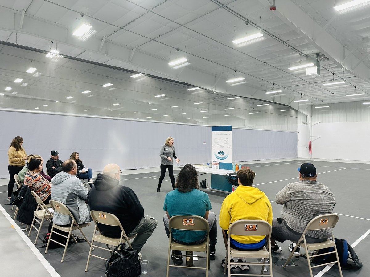 ableinschool's tweet photo. We kicked off the day with an insightful talk from Erin Ahneman, Senior Project Director for Able in School! It was a very interesting talk about K-12, inclusive scaffolded curriculum.πππ£π€Έπ»πͺπ@SHAPE_SDΒ #SHAPESD23 #ableinschool #ableinaction #inclusive #community #inspiration https://t.co/iqnMHuuwZs