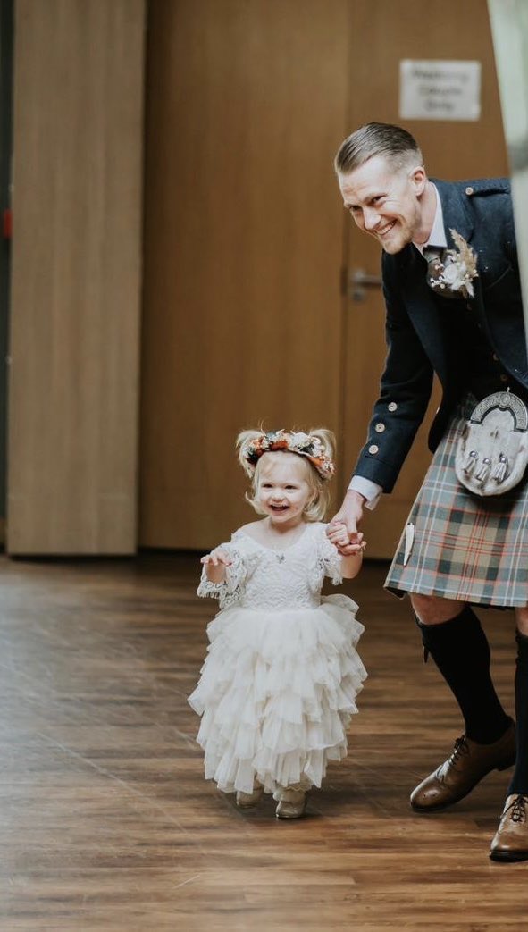 JamieSwinney86's tweet photo. Walking Bria down the isle at one of my best mates weddings. Her face when she seen @nataliethom3 😍

Last Friday was special ❤️ https://t.co/De2CTtuz74