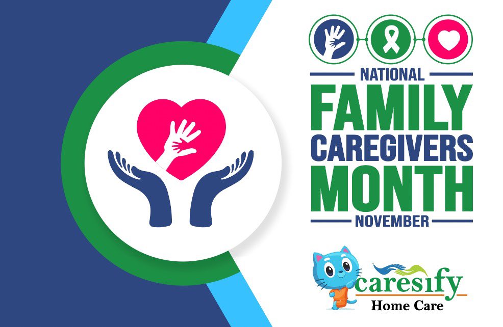 Caresify's tweet photo. 🌟 November is here, and it's time to shine a spotlight on the unsung heroes of our families – caregivers! 🌟

Did you know that November is National Family Caregiver Month? 👨‍👩‍👦‍👦 

Let's take a moment to appreciate the incredible individuals who provide around-the-clock care, love, and support to our older adults. 💖

At Caresify, we're all about making caregiving easier and more manageable because we know that #CaregivingAroundtheClock is no small feat. It takes dedication, organization, responsibility, scheduling, and plenty of hands-on care.

Join us in celebrating these extraordinary caregivers who selflessly give their time and energy to ensure the well-being of their loved ones. 🙏 

Let's show them the recognition and appreciation they truly deserve!

👏 Thank you, caregivers, for all that you do! 🌼 #NationalFamilyCaregiverMonth #CaresifySupportsCaregivers #CaregivingHappens #FamilyFirst