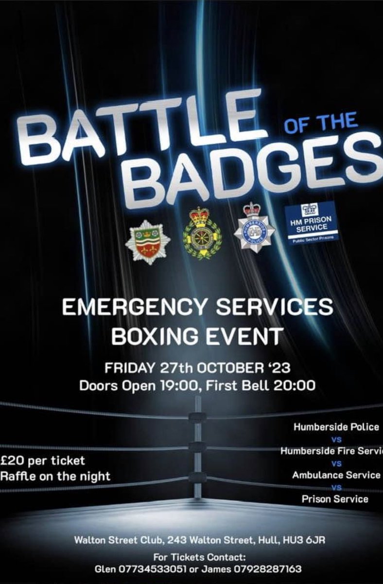 The Fabulous Fletcher Fund🦋 (@fabfletchfund) on Twitter photo Huge thanks to Glen Matsell for organising another superb Battle of the Badges boxing event.
Thanks also to all those that boxed, bought tickets & attended the evening.
<a href="/FabFletchFund/">The Fabulous Fletcher Fund🦋</a> have been donated £1000 from the event.
Thanks again Glen for your continued support ❤️ Huge thanks to Glen Matsell for organising another superb Battle of the Badges boxing event.
Thanks also to all those that boxed, bought tickets & attended the evening.
<a href="/FabFletchFund/">The Fabulous Fletcher Fund🦋</a> have been donated £1000 from the event.
Thanks again Glen for your continued support ❤️