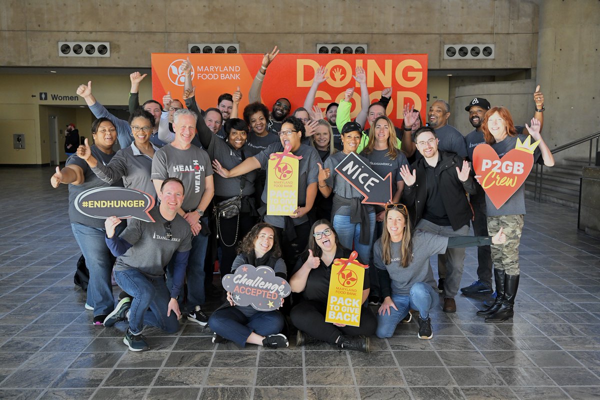 MDFoodBank's tweet photo. #PackToGiveBack is underway at @baltimoreconve1! Our 1st shift of volunteers got to work this morning, packing thousands of holiday meal boxes. @Transamerica @GiantFood @HorizonFarmCrdt @3pointproducts @Orioles @Ravens @KPMG_US @MaroonPR @Shipt @UnitedConcordia @COPTDefense https://t.co/borjQSu7O5