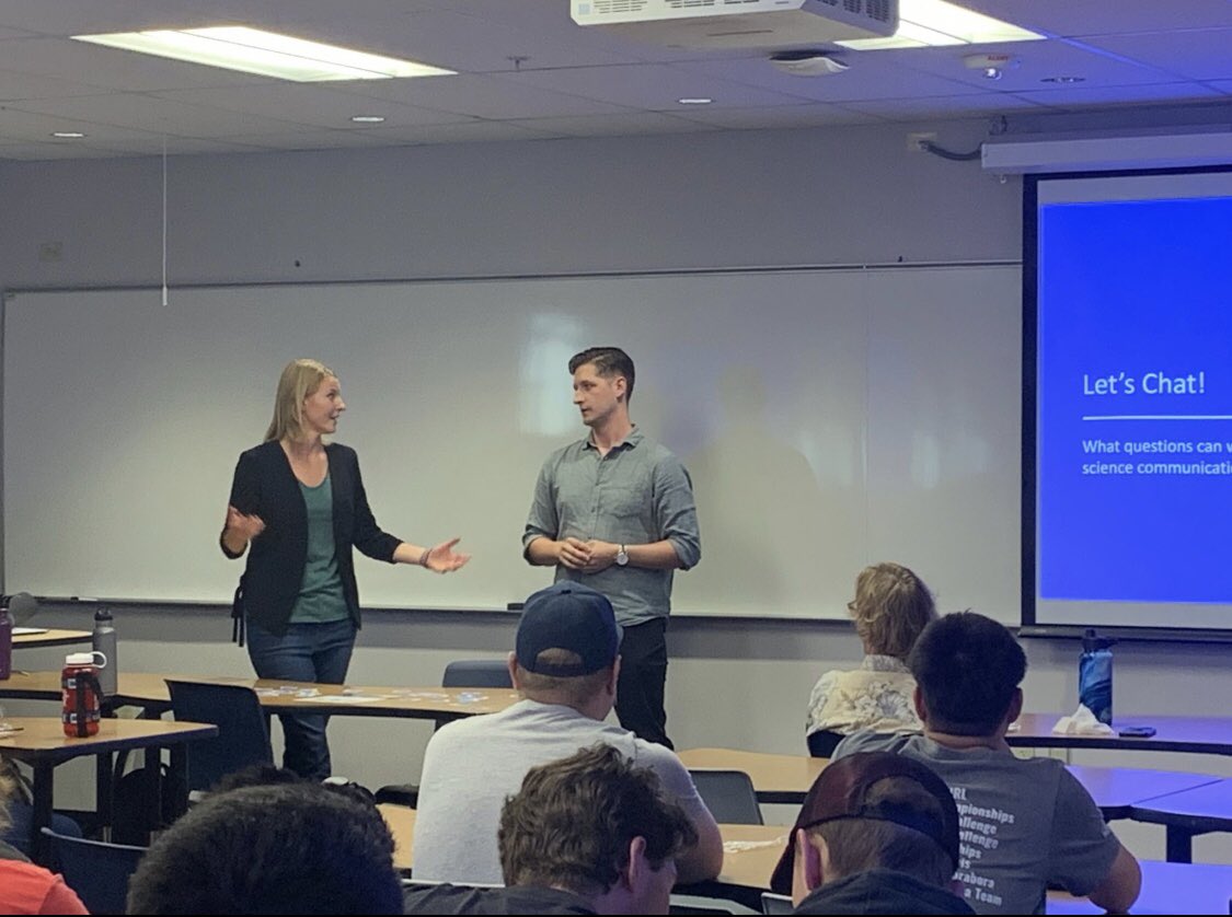KerrinJeromin's tweet photo. What a pleasure to chat with the Society of Physics Students at the @coschoolofmines about science communication &amp; the new @NREL podcast alongside my co-host, @TaylorMankle.

✨Thank you for having us!✨ 

Check out Transforming Energy: The NREL Podcast🎧 https://t.co/EvS8MifMvq https://t.co/QTLAOsU9Py